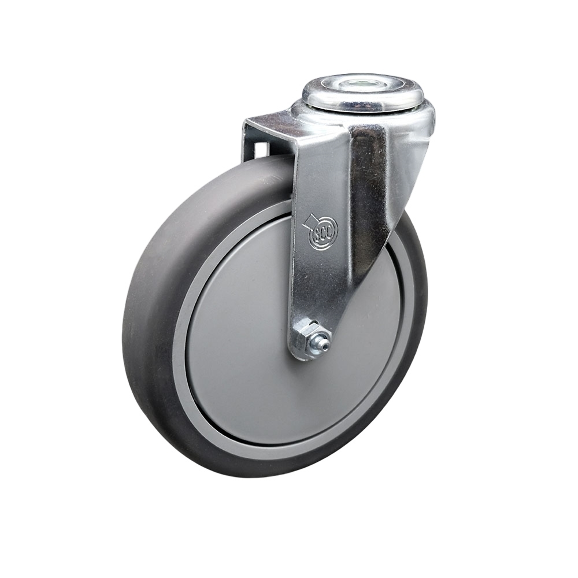 Service Caster, 6in. x 1 1/4in. Stem Caster, Wheel Diameter 6 in, Caster Type Swivel, Package (qty.) 1, Model# SCC-BH20S614-TPRB